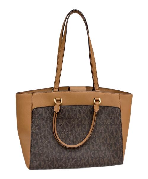 MICHAEL KORS（マイケルコース）MICHAEL KORS (マイケルコース) トートバッグ ブラウンの古着・服飾アイテム