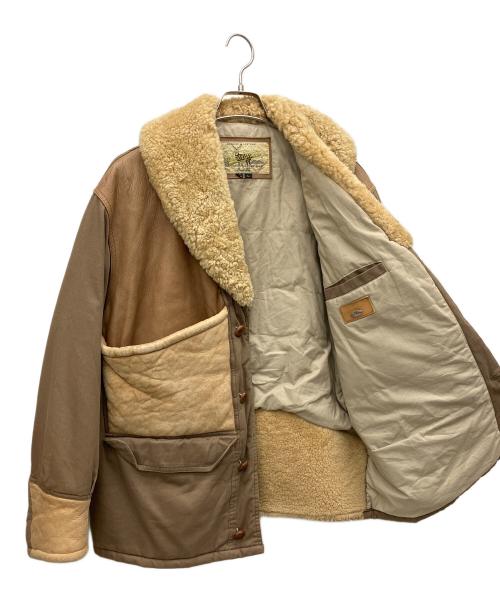 CHEVIGNON（シェビニオン）CHEVIGNON (シェビニオン) ムートンジャケット カーキ サイズ:Lの古着・服飾アイテム