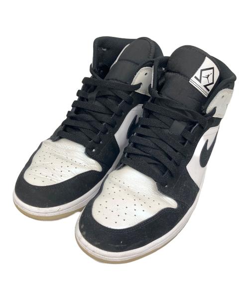 NIKE（ナイキ）NIKE (ナイキ) Air Jordan 1 Mid（エアジョーダン1 ミッド） ホワイト×ブラック サイズ:28の古着・服飾アイテム