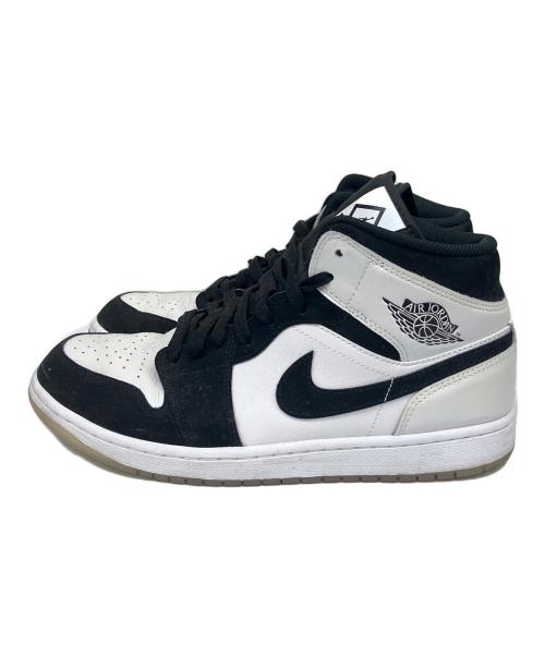 NIKE（ナイキ）NIKE (ナイキ) Air Jordan 1 Mid（エアジョーダン1 ミッド） ホワイト×ブラック サイズ:28の古着・服飾アイテム