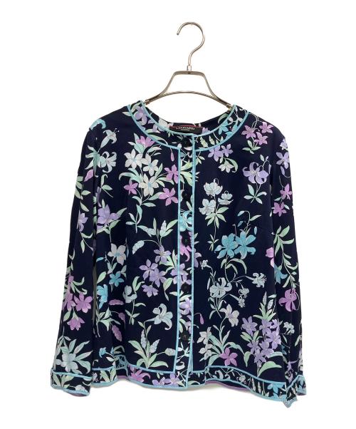 LEONARD FASHION（レオナールファッション）LEONARD FASHION (レオナールファッション) 長袖シャツ ネイビー サイズ:40の古着・服飾アイテム