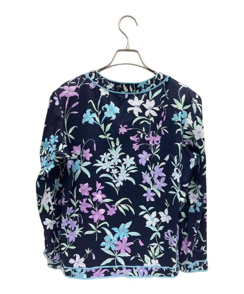 LEONARD FASHION（レオナールファッション）LEONARD FASHION (レオナールファッション) 長袖シャツ ネイビー サイズ:40の古着・服飾アイテム