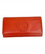 GUCCIグッチ）の古着「長財布」｜レッド