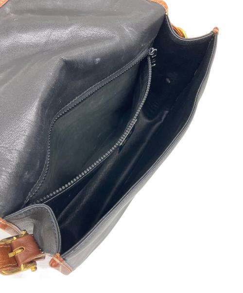 CELINE（セリーヌ）CELINE (セリーヌ) フラップショルダーバッグ ブラックの古着・服飾アイテム