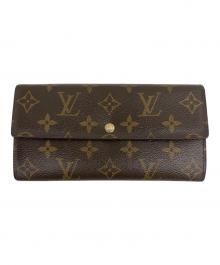 LOUIS VUITTON（ルイ ヴィトン）の古着「長財布 ポルトフォイユ・サラ」｜ブラウン