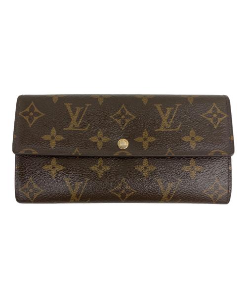 LOUIS VUITTON（ルイ ヴィトン）LOUIS VUITTON (ルイ ヴィトン) 長財布 ポルトフォイユ・サラ ブラウンの古着・服飾アイテム