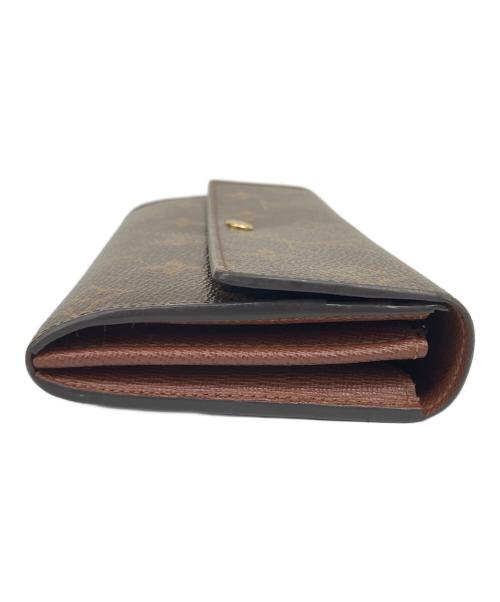 LOUIS VUITTON（ルイ ヴィトン）LOUIS VUITTON (ルイ ヴィトン) 長財布 ポルトフォイユ・サラ ブラウンの古着・服飾アイテム