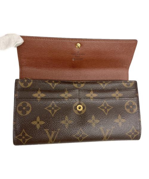 LOUIS VUITTON（ルイ ヴィトン）LOUIS VUITTON (ルイ ヴィトン) 長財布 ポルトフォイユ・サラ ブラウンの古着・服飾アイテム