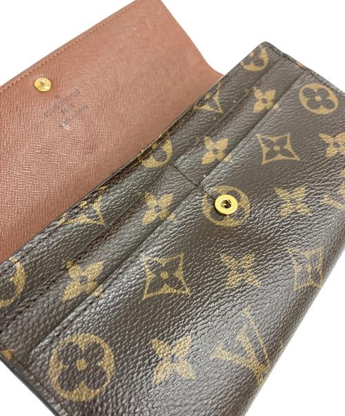 LOUIS VUITTON（ルイ ヴィトン）LOUIS VUITTON (ルイ ヴィトン) 長財布 ポルトフォイユ・サラ ブラウンの古着・服飾アイテム