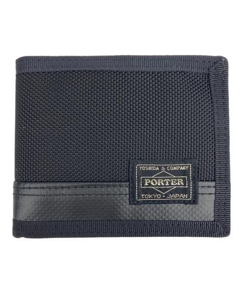 PORTER（ポーター）PORTER (ポーター) 2つ折り財布 HEAT ブラックの古着・服飾アイテム