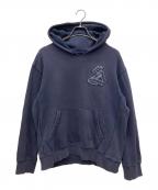 stussyステューシー）の古着「プルオーバーパーカー」｜ネイビー