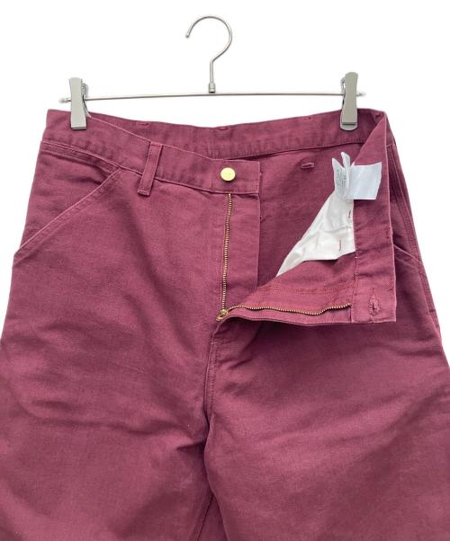 CarHartt（カーハート）CarHartt (カーハート) シングルニーパンツ ワインレッド サイズ:W32の古着・服飾アイテム