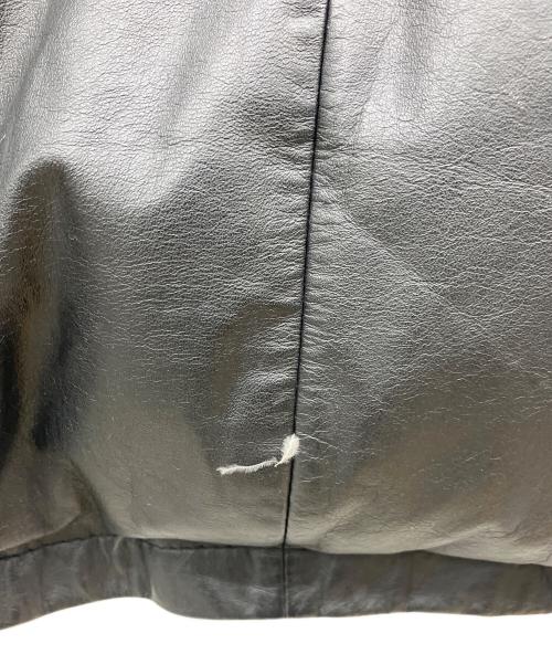 HARLEY-DAVIDSON（ハーレーダビッドソン）HARLEY-DAVIDSON (ハーレーダビッドソン) レザーダウンジャケット ブラック サイズ:XLの古着・服飾アイテム