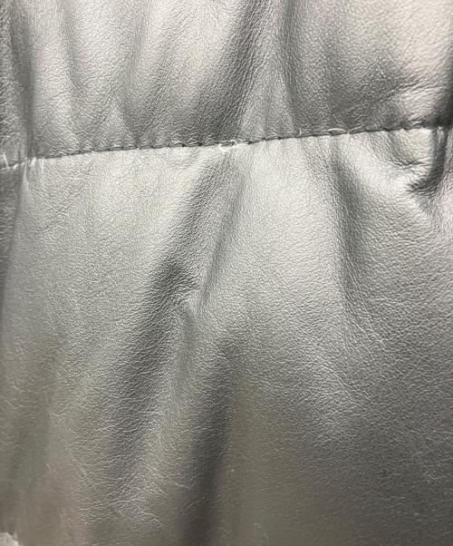 HARLEY-DAVIDSON（ハーレーダビッドソン）HARLEY-DAVIDSON (ハーレーダビッドソン) レザーダウンジャケット ブラック サイズ:XLの古着・服飾アイテム