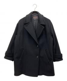 JOURNAL STANDARD relume（ジャーナルスタンダード レリューム）の古着「スーパーファインビーバーPコート」｜ブラック