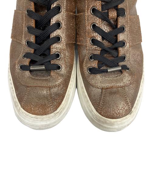 JIMMY CHOO（ジミーチュウ）JIMMY CHOO (ジミーチュウ) ハイカットスニーカー ブラウン サイズ:25.5の古着・服飾アイテム