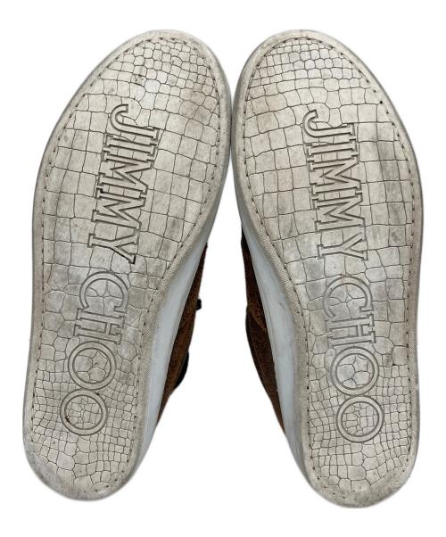 JIMMY CHOO（ジミーチュウ）JIMMY CHOO (ジミーチュウ) ハイカットスニーカー ブラウン サイズ:25.5の古着・服飾アイテム