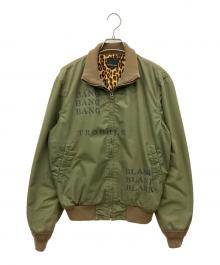 Hysteric Glamour（ヒステリックグラマー）の古着「BLANK プリント タンカースジャケット」｜カーキ