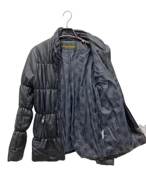 HUNTING WORLD（ハンティングワールド）HUNTING WORLD (ハンティングワールド) ラムレザージャケット ブラック サイズ:SIZE44の古着・服飾アイテム