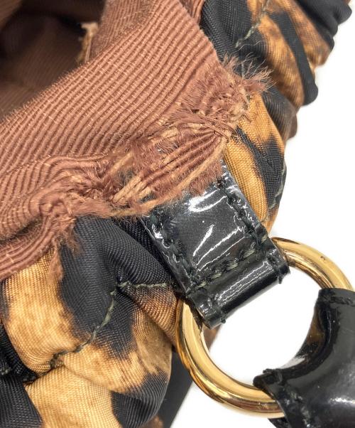 Salvatore Ferragamo（サルヴァトーレ フェラガモ）Salvatore Ferragamo (サルヴァトーレ フェラガモ) ヴァラ レオパードハンドバック ブラウンの古着・服飾アイテム