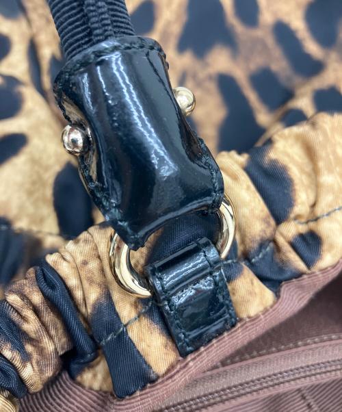 Salvatore Ferragamo（サルヴァトーレ フェラガモ）Salvatore Ferragamo (サルヴァトーレ フェラガモ) ヴァラ レオパードハンドバック ブラウンの古着・服飾アイテム