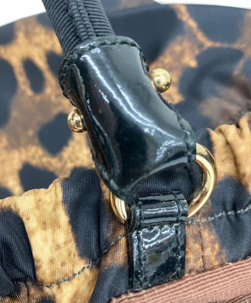 Salvatore Ferragamo（サルヴァトーレ フェラガモ）Salvatore Ferragamo (サルヴァトーレ フェラガモ) ヴァラ レオパードハンドバック ブラウンの古着・服飾アイテム