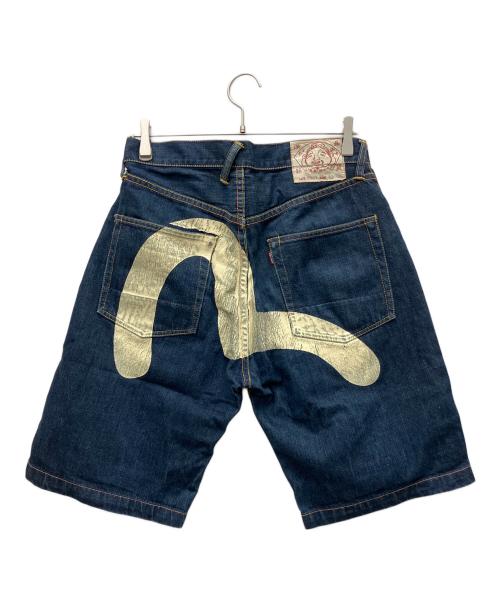 EVISU（エヴィス）EVISU (エヴィス) デニムハーフパンツ インディゴ サイズ:32の古着・服飾アイテム