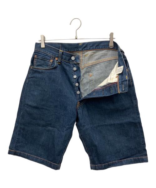 EVISU（エヴィス）EVISU (エヴィス) デニムハーフパンツ インディゴ サイズ:32の古着・服飾アイテム