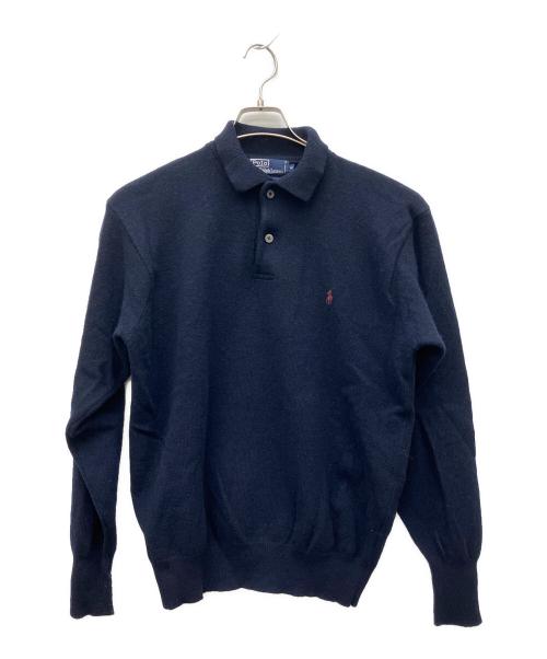 POLO RALPH LAUREN（ポロ・ラルフローレン）POLO RALPH LAUREN (ポロ・ラルフローレン) 厚手ニット ネイビー サイズ:Mの古着・服飾アイテム