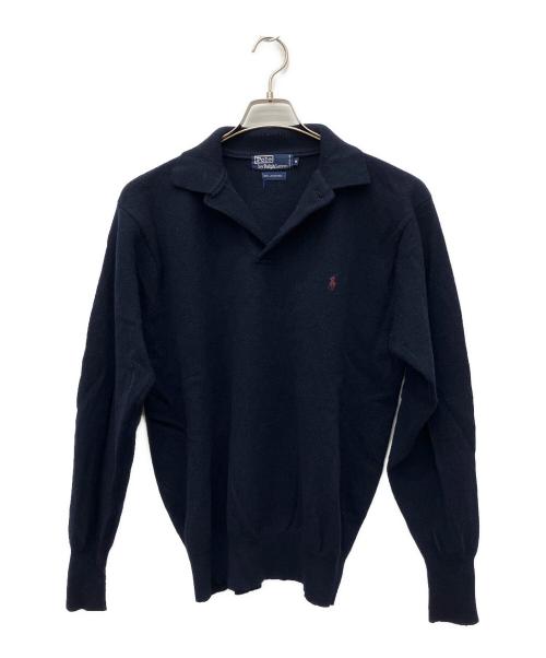 POLO RALPH LAUREN（ポロ・ラルフローレン）POLO RALPH LAUREN (ポロ・ラルフローレン) 厚手ニット ネイビー サイズ:Mの古着・服飾アイテム