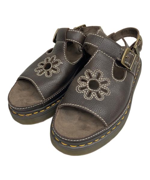 Dr.Martens（ドクターマーチン）Dr.Martens (ドクターマーチン) DUNNET FLOWER サンダル ブラウン サイズ:UK9の古着・服飾アイテム