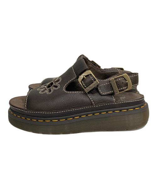Dr.Martens（ドクターマーチン）Dr.Martens (ドクターマーチン) DUNNET FLOWER サンダル ブラウン サイズ:UK9の古着・服飾アイテム