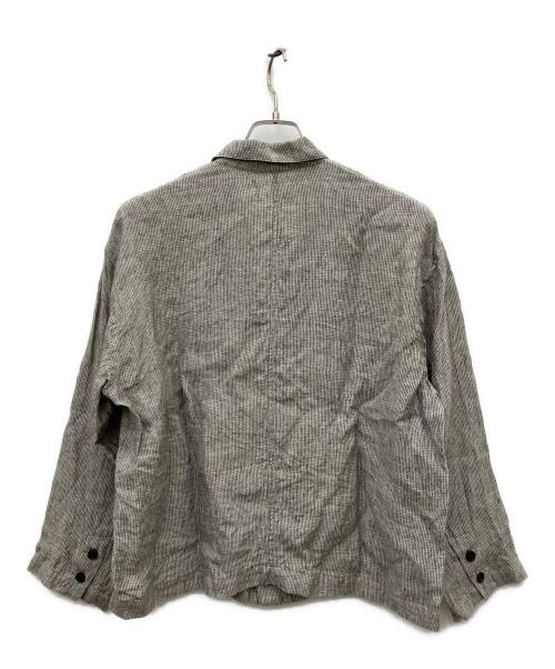 KAGURE（カグレ）kagure (カグレ) リネンテーラードジャケット グレー サイズ:Freeの古着・服飾アイテム