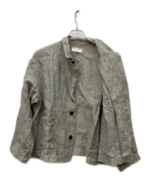 KAGURE（カグレ）kagure (カグレ) リネンテーラードジャケット グレー サイズ:Freeの古着・服飾アイテム