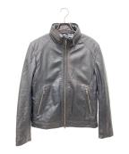 BURBERRY BLACK LABELバーバリーブラックレーベル）の古着「レザージャケット」｜ブラック