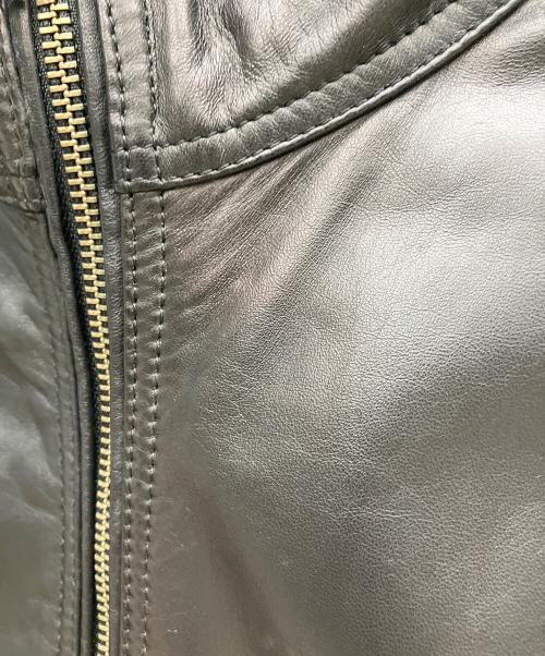 BURBERRY BLACK LABEL（バーバリーブラックレーベル）BURBERRY BLACK LABEL (バーバリーブラックレーベル) レザージャケット ブラック サイズ:Mの古着・服飾アイテム