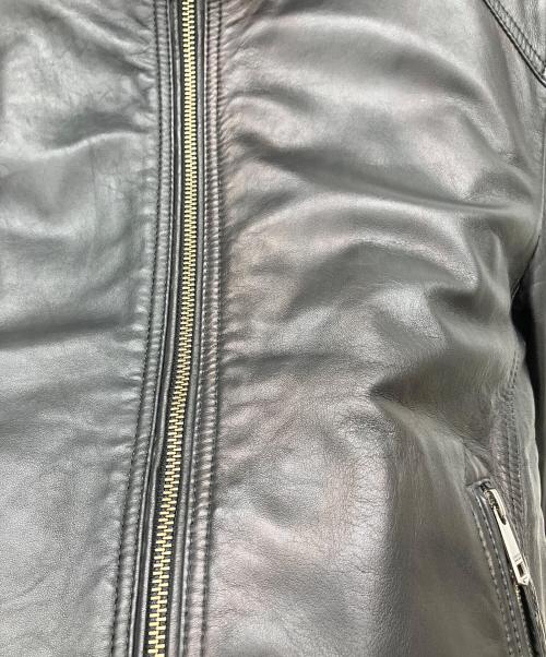 BURBERRY BLACK LABEL（バーバリーブラックレーベル）BURBERRY BLACK LABEL (バーバリーブラックレーベル) レザージャケット ブラック サイズ:Mの古着・服飾アイテム