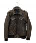 BURBERRY BLACK LABEL（バーバリーブラックレーベル）の古着「レザージャケット」｜ブラウン