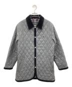 BURBERRY BLACK LABELバーバリーブラックレーベル）の古着「キルティングジャケット」｜グレー×ブラック