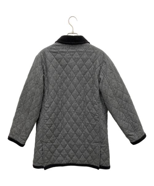 BURBERRY BLACK LABEL（バーバリーブラックレーベル）BURBERRY BLACK LABEL (バーバリーブラックレーベル) キルティングジャケット グレー×ブラック サイズ:Mの古着・服飾アイテム