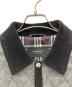 中古・古着 BURBERRY BLACK LABEL (バーバリーブラックレーベル) キルティングジャケット グレー×ブラック サイズ:M：11000円