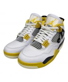 NIKE（ナイキ）の古着「AIR JORDAN 4 RETRO」｜ホワイト×イエロー