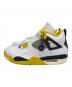 NIKE (ナイキ) AIR JORDAN 4 RETRO ホワイト×イエロー サイズ:27：12000円