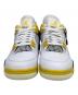 中古・古着 NIKE (ナイキ) AIR JORDAN 4 RETRO ホワイト×イエロー サイズ:27：12000円