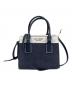 Kate Spade（ケイトスペード）の古着「デニムスモールサッチェル2WAYバッグ」｜ネイビー×ホワイト