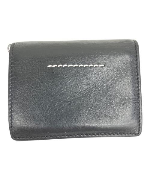MM6 Maison Margiela（エムエムシックスメゾンマルジェラ）MM6 Maison Margiela (エムエムシックスメゾンマルジェラ) 2つ折り財布 ブラックの古着・服飾アイテム