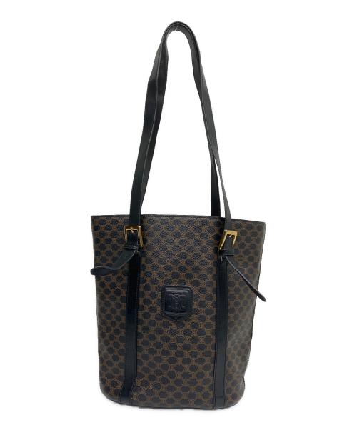 CELINE（セリーヌ）CELINE (セリーヌ) ハンドバッグ ブラック×ブラウンの古着・服飾アイテム