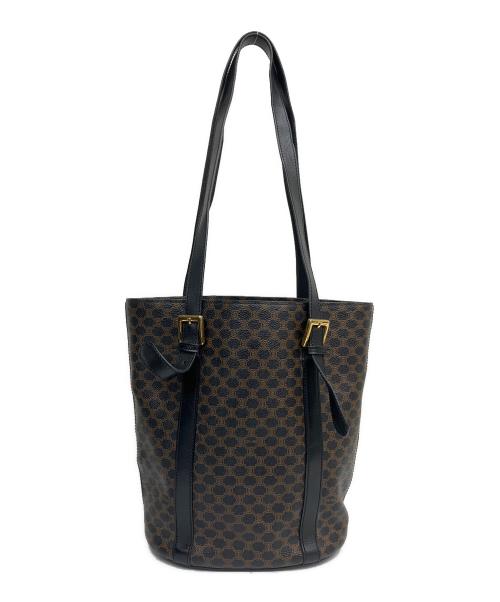 CELINE（セリーヌ）CELINE (セリーヌ) ハンドバッグ ブラック×ブラウンの古着・服飾アイテム