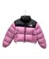 THE NORTH FACE（ザ ノース フェイス）の古着「ダウンジャケット」｜ピンク×ブラック