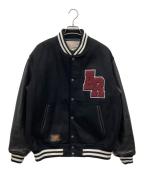AVIREXアヴィレックス）の古着「SKOOKUM Varsity JACKET」｜ブラック